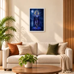 Krishna — Moonlight Flute Frame 17 Krishna — Moonlight Flute Frame — white frame sofa
