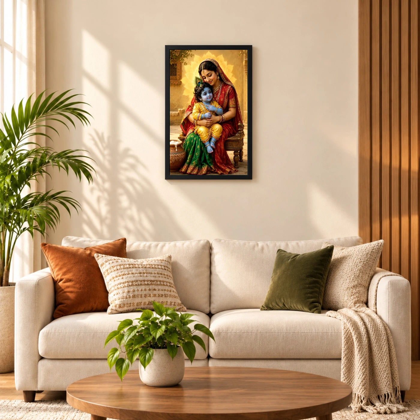 Yashoda with Bal Krishna — Divine Love Frame 58 Yashoda with Bal Krishna — Divine Love Frame — black frame