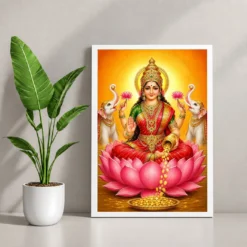 Lakshmi Mata — Divine Blessings of Wealth Frame 12 Lakshmi Mata — Divine Blessings of Wealth Frame — white frame console