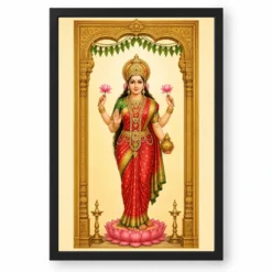 Lakshmi — Main Entrance Door Frame (Vertical) — black frame clean