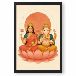 Laxmi Ganesh — Modern Minimalist Frame — black frame clean