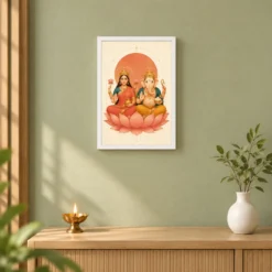 Laxmi Ganesh — Modern Minimalist Frame — white frame distant wall