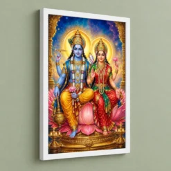 Lakshmi Narayan — Divine Union Frame 13 Lakshmi Narayan — Divine Union Frame — white frame angled wall
