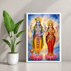 Vishnu Lakshmi — Eternal Grace Frame — white frame console