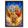 Lakshmi Vishnu — Garuda Vahana Frame 19 Lakshmi Vishnu — Garuda Vahana Frame — black frame clean