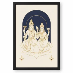 Lakshmi Narayan — Modern Minimalist Frame — black frame clean