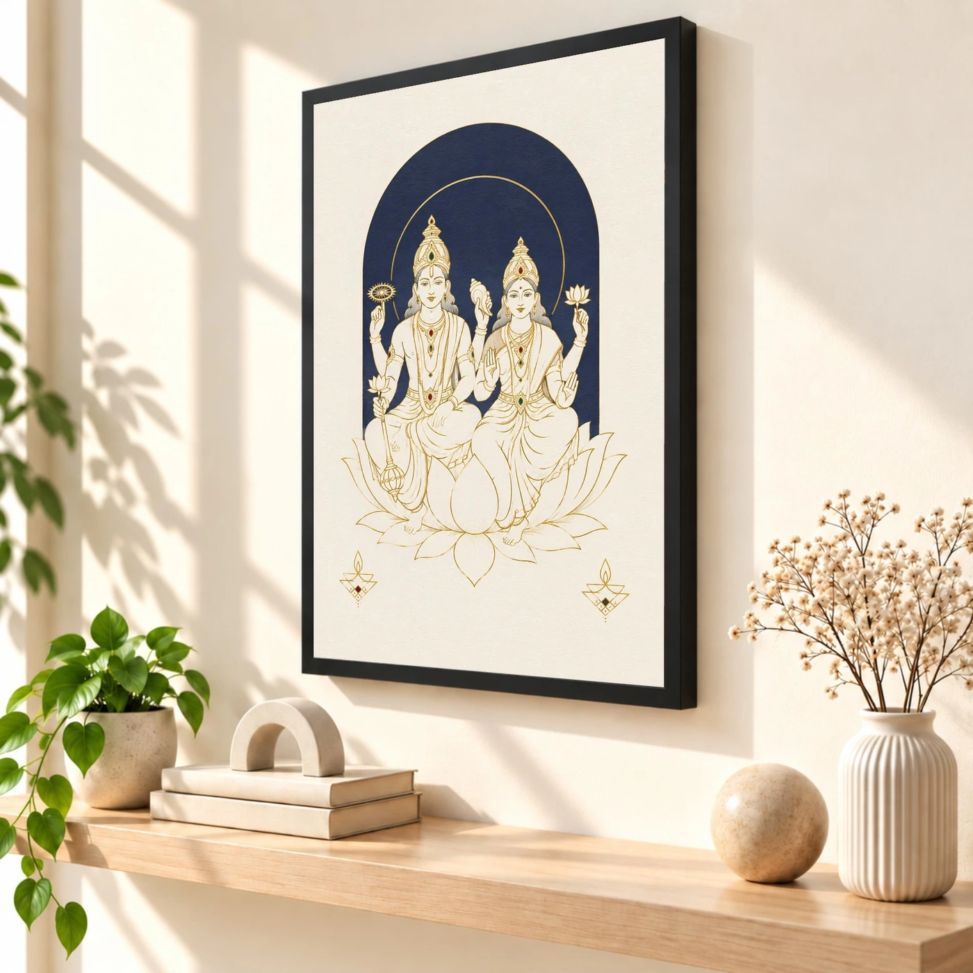 Lakshmi Narayan — Modern Minimalist Frame 56 Lakshmi Narayan — Modern Minimalist Frame — black frame