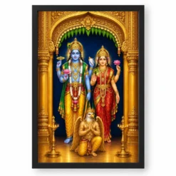 Lakshmi Narayan — Vertical Entrance Door Frame — black frame clean