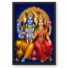 Lakshmi Narayan — Pooja Mandir Small Frame — black frame clean