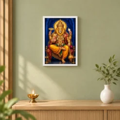 Narasimha Swamy — Fierce Protector Frame 14 Narasimha Swamy — Fierce Protector Frame — white frame distant wall