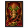 Varalakshmi — Traditional Kalasha Puja Frame — black frame clean