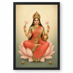Varalakshmi — Modern Minimalist Frame — black frame clean