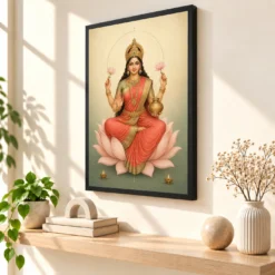 Varalakshmi — Modern Minimalist Frame — black frame console