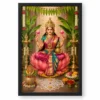 Varalakshmi Vratam Photo Frame – Traditional South Indian Art — black frame clean