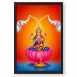 Water Arch Varalakshmi Photo Frame – Blue Saffron Art — black frame clean