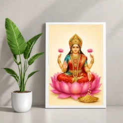 Ivory Paisley Varalakshmi Photo Frame – Minimal Lotus Art 12 Ivory Paisley Varalakshmi Photo Frame – Minimal Lotus Art — white frame console