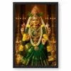 Green Saree Varalakshmi Kalash Photo Frame – Temple Idol Art — black frame clean