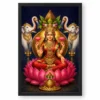 Indigo Kalash Throne Varalakshmi Photo Frame – Gaja Art — black frame clean