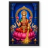Sapphire Temple Varalakshmi Photo Frame – Red Saree Art 18 Sapphire Temple Varalakshmi Photo Frame – Red Saree Art — black frame clean