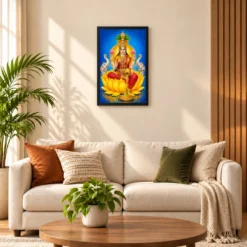 Golden Lotus Varalakshmi Photo Frame – Yellow Prosperity Art 16 Golden Lotus Varalakshmi Photo Frame – Yellow Prosperity Art — black frame sofa