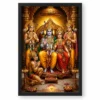 Ram Darbar Heritage Temple Architecture Backdrop Photo Frame — black frame clean
