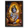 Bal Krishna Royal Jewel-Toned Portrait Photo Frame 19 Bal Krishna Royal Jewel-Toned Portrait Photo Frame — black frame clean