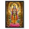 Lord Vishnu Ornate Golden Temple Darshan Photo Frame 18 Lord Vishnu Ornate Golden Temple Darshan Photo Frame — black frame clean