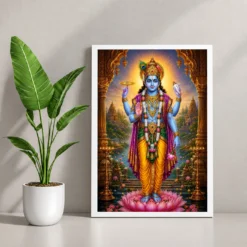 Lord Vishnu Heritage Temple Architecture Backdrop Photo Frame 12 Lord Vishnu Heritage Temple Architecture Backdrop Photo Frame — white frame console