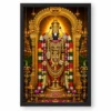 Tirupati Balaji Vivid Premium Spiritual Poster Art Photo Frame — black frame clean