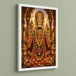 Khatu Shyam Heritage Temple Architecture Backdrop Photo Frame 13 Khatu Shyam Heritage Temple Architecture Backdrop Photo Frame — white frame angled wall
