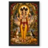 Dattatreya Grand Festival Flower Decoration Photo Frame — black frame clean