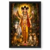 Dattatreya Heritage Temple Architecture Backdrop Photo Frame — black frame clean