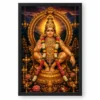Ayyappa Swamy Vivid Premium Spiritual Poster Art Photo Frame 18 Ayyappa Swamy Vivid Premium Spiritual Poster Art Photo Frame — black frame clean
