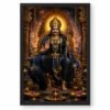 Shani Dev Peaceful Home Mandir Composition Photo Frame 19 Shani Dev Peaceful Home Mandir Composition Photo Frame — black frame clean