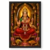 Santoshi Maa Ornate Golden Temple Darshan Photo Frame 19 Santoshi Maa Ornate Golden Temple Darshan Photo Frame — black frame clean