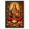 Annapurna Devi Royal Jewel-Toned Portrait Photo Frame — black frame clean