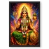 Renuka Yellamma Cosmic Celestial Aura Photo Frame — black frame clean