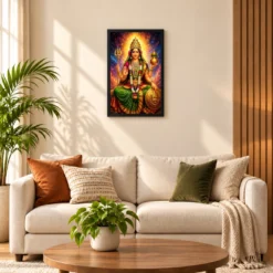 Renuka Yellamma Cosmic Celestial Aura Photo Frame — black frame sofa