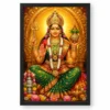 Renuka Yellamma Peaceful Home Mandir Composition Photo Frame — black frame clean