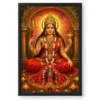 Kamakhya Devi Traditional Indian Miniature-Inspired Devotional Art Photo Frame — black frame clean