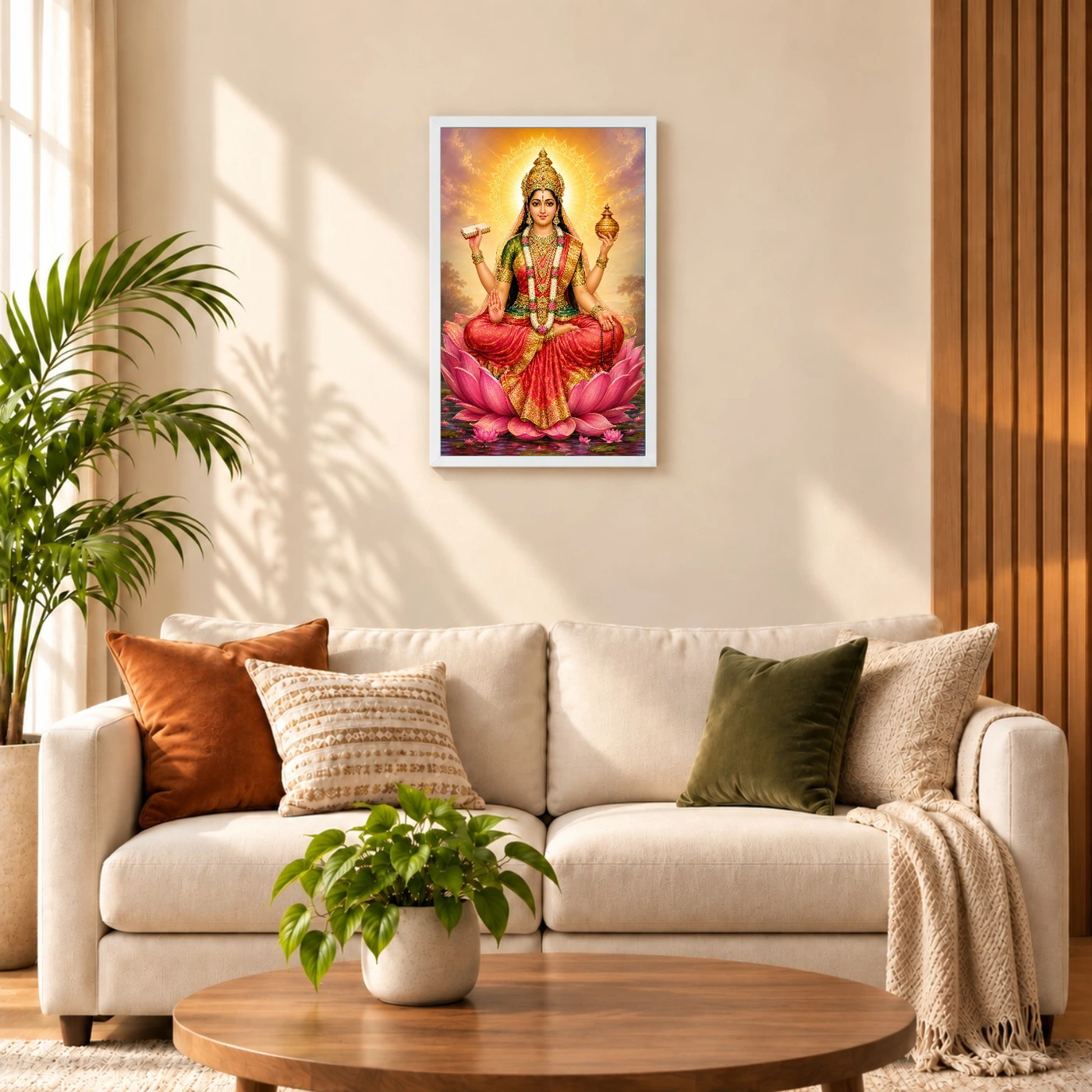 Gayatri Devi Traditional Indian Miniature-Inspired Devotional Art Photo Frame 9 Gayatri Devi Traditional Indian Miniature-Inspired Devotional Art Photo Frame — white frame sofa