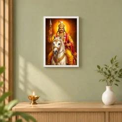 Khandoba Royal Jewel-Toned Portrait Photo Frame 14 Khandoba Royal Jewel-Toned Portrait Photo Frame — white frame distant wall