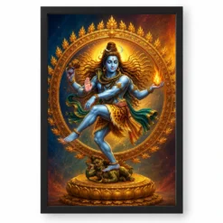 Nataraja Royal Jewel-Toned Portrait Photo Frame — black frame clean