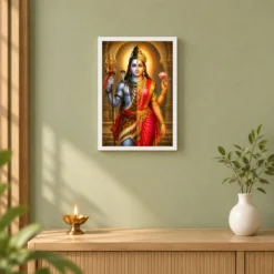Ardhanarishvara Heritage Temple Architecture Backdrop Photo Frame 14 Ardhanarishvara Heritage Temple Architecture Backdrop Photo Frame — white frame distant wall