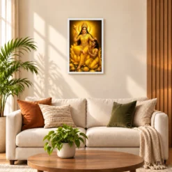 Baglamukhi Devi Lotus And Diya Radiance Photo Frame 17 Baglamukhi Devi Lotus And Diya Radiance Photo Frame — white frame sofa