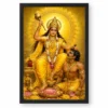 Baglamukhi Devi Traditional Indian Miniature-Inspired Devotional Art Photo Frame 18 Baglamukhi Devi Traditional Indian Miniature-Inspired Devotional Art Photo Frame — black frame clean
