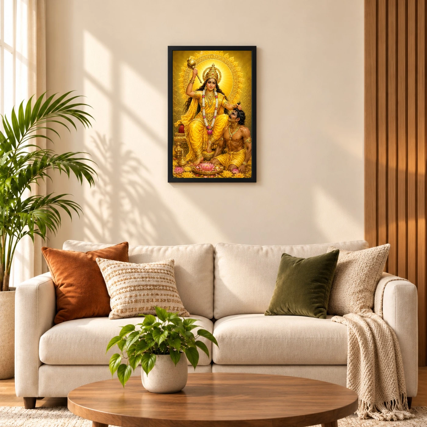 Baglamukhi Devi Traditional Indian Miniature-Inspired Devotional Art Photo Frame 8 Baglamukhi Devi Traditional Indian Miniature-Inspired Devotional Art Photo Frame — black frame sofa