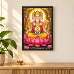 Brahma Dev Heritage Temple Architecture Backdrop Photo Frame 11 Brahma Dev Heritage Temple Architecture Backdrop Photo Frame — black frame pooja shelf