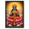 Kali Maa Lotus And Diya Radiance Photo Frame — black frame clean