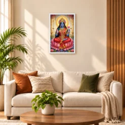Kali Maa Traditional Indian Miniature-Inspired Devotional Art Photo Frame 17 Kali Maa Traditional Indian Miniature-Inspired Devotional Art Photo Frame — white frame sofa